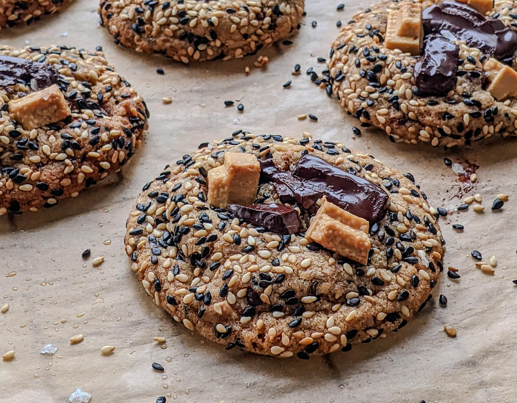 A delicious looking cookie