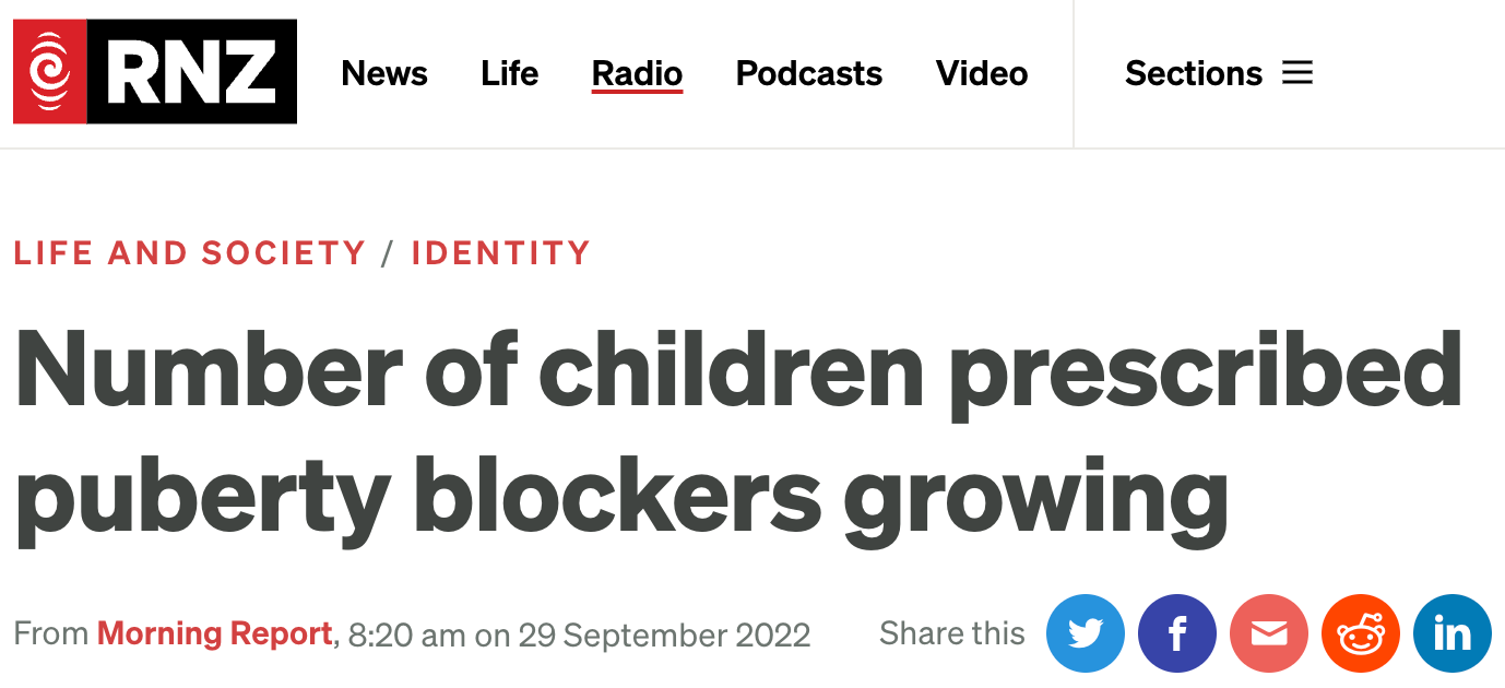 Number of children on puberty blockers goes up!"