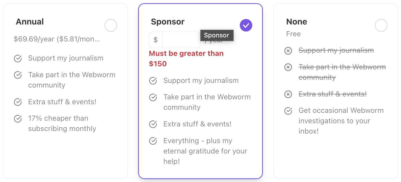 The sponsor option