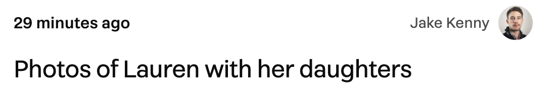 Photos of Luaren with her daughters