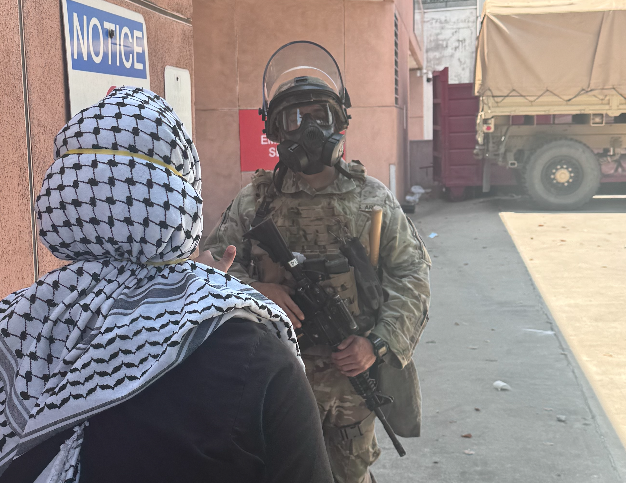 Woman pleading with NG