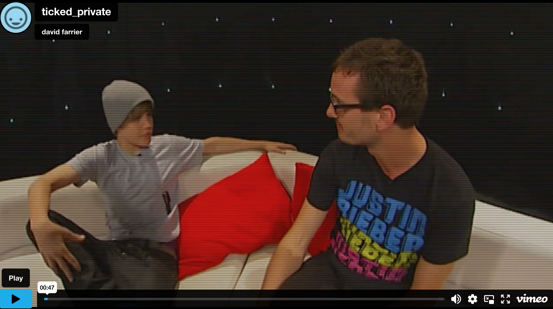 Me sitting on couch with Justin Bieber