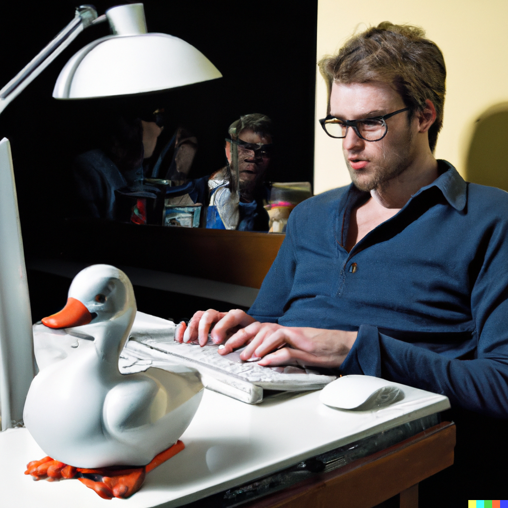 Me with some gross me faces in the background like a horror