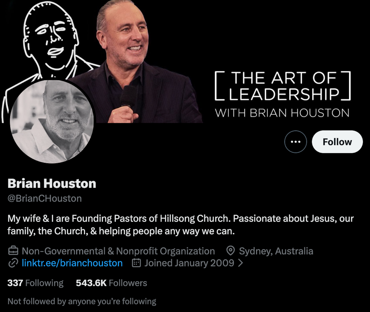 Brian's X account