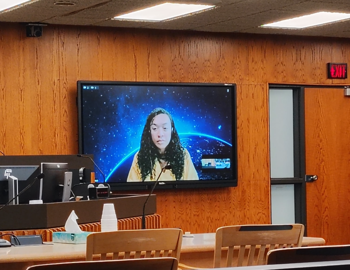Everlee's last court appearance, beaming into Wisconsin from her Arizona prison.