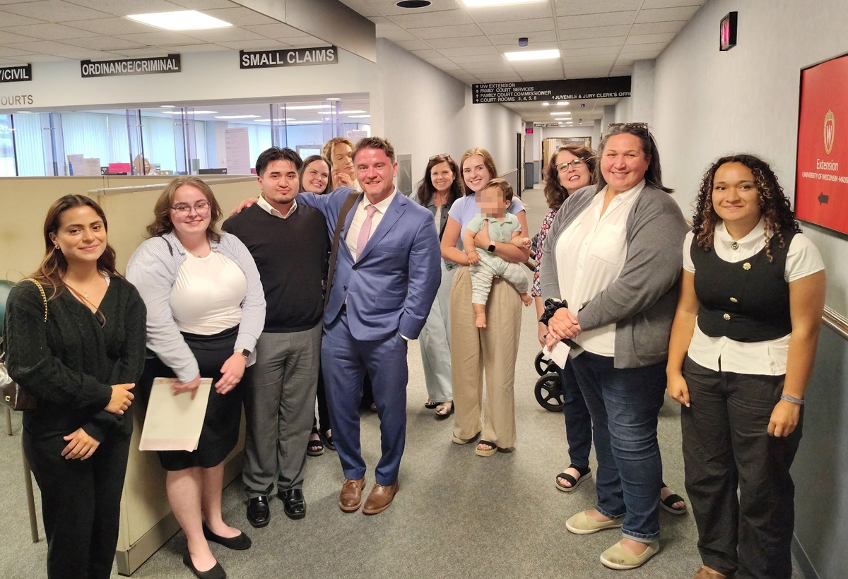 The Wihongi family with Everlee's lawyer.