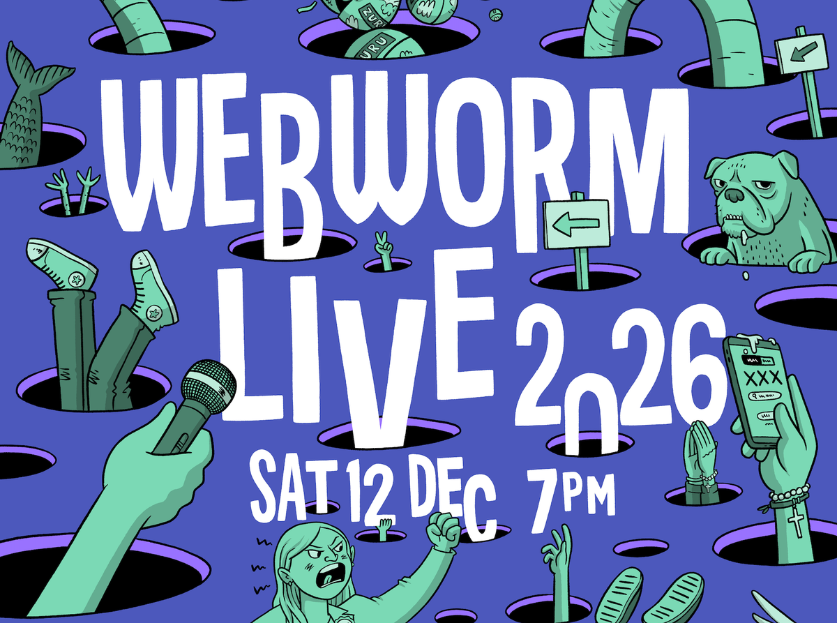 Webworm Live 2026 art by Toby Morris