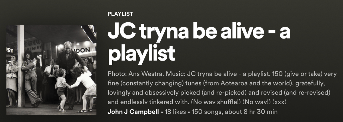 John Campbell has a secret Spotify playlist