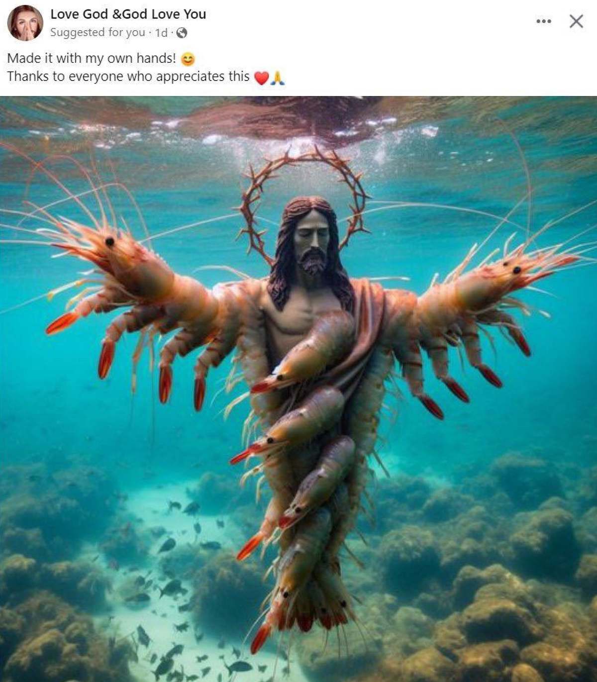 Why Is Facebook Just Shrimp Jesus?