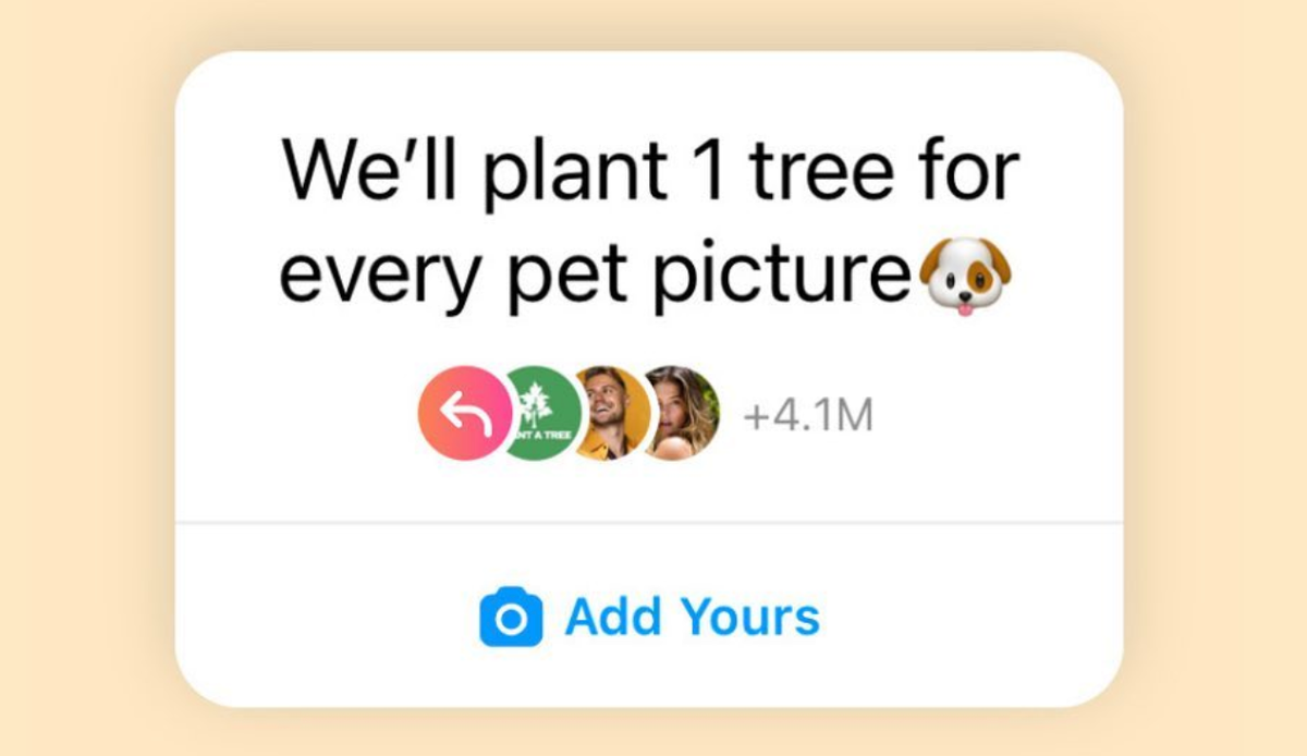 Sorry, posting your cat will not plant a tree