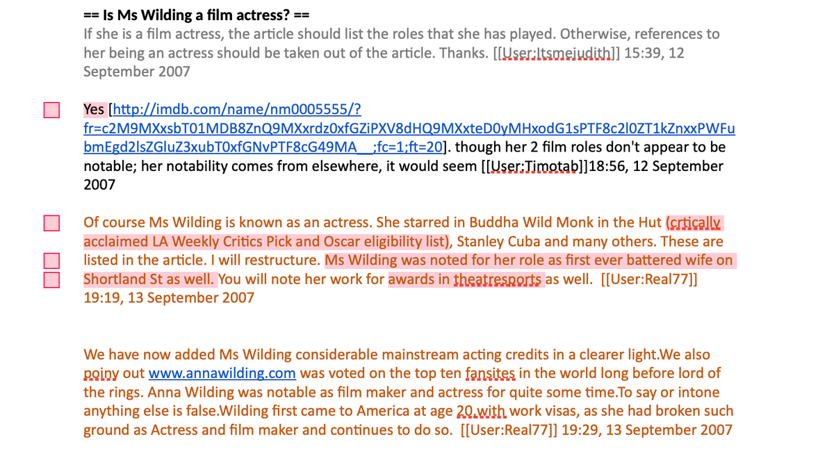 The Pretender part III: Wilding v Wikipedia
