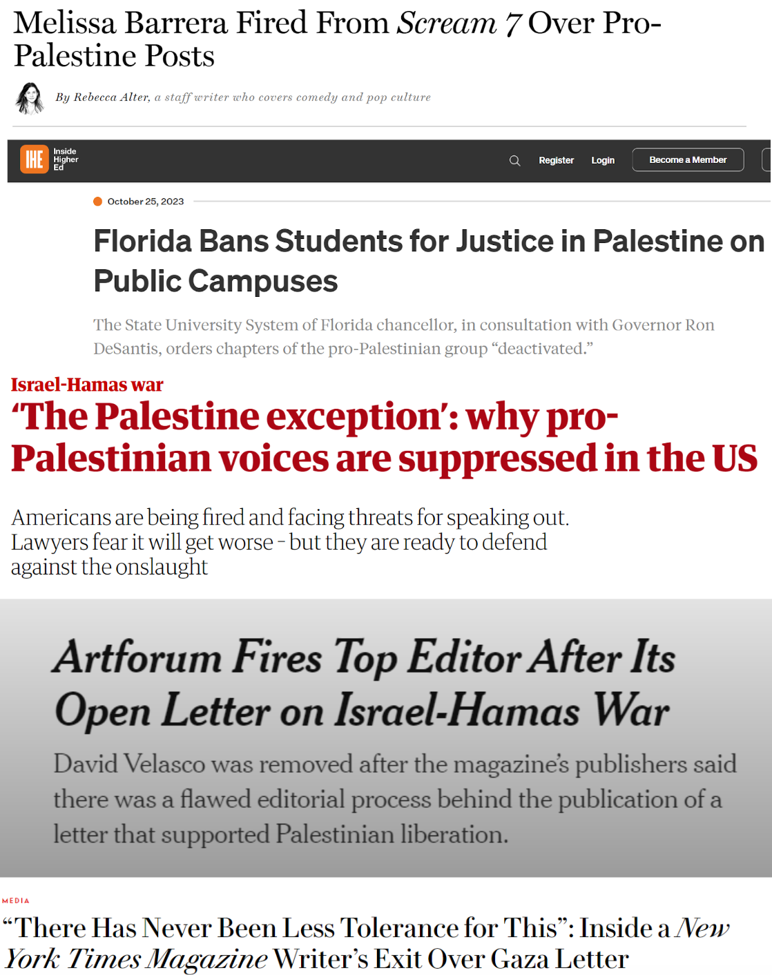 When it Comes to Palestine - Free Speech is Under Threat