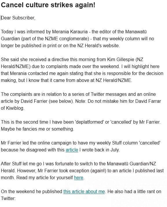 Cancel Culture vs Doing a Bad Job