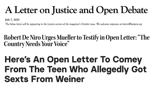 An Open Letter to Open Letters