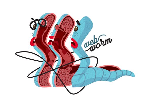 New Webworm Tee: Dissected Worm