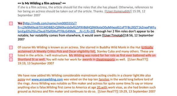 The Pretender part III: Wilding v Wikipedia