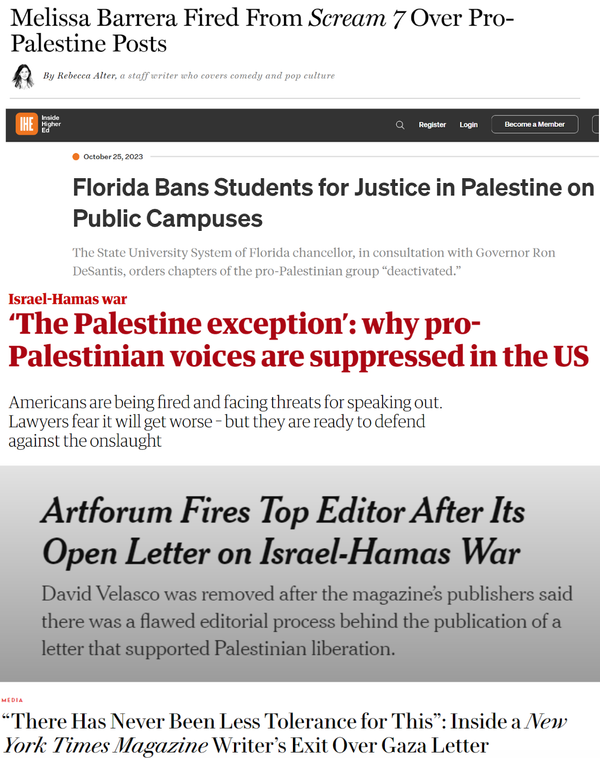 When it Comes to Palestine - Free Speech is Under Threat