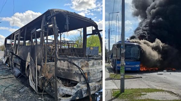На Дніпропетровщині вибухом знищено вакцинальний автобус медиків