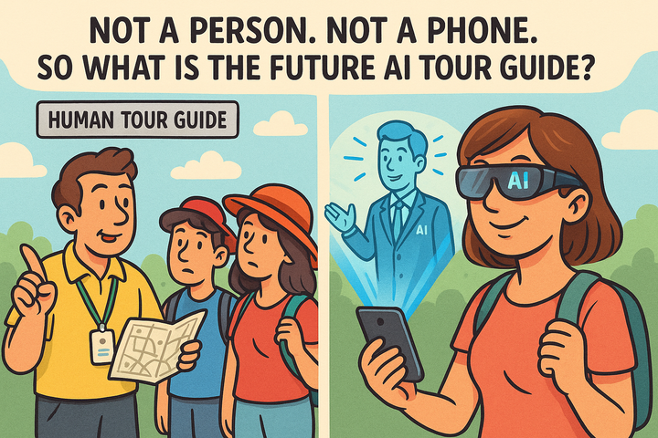 Not a person. Not a phone. So what is the future AI tour guide?