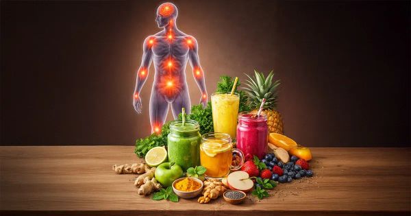 Les meilleures boissons naturelles pour apaiser les douleurs nerveuses et l’inflammation chronique