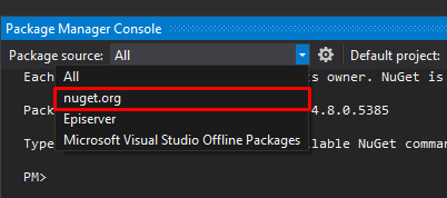 Package manager source