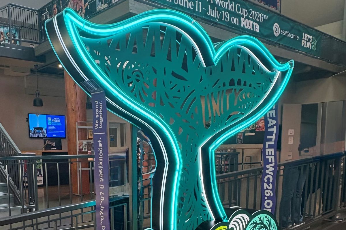 A Seattle World Cup beacon is being auctioned for charity