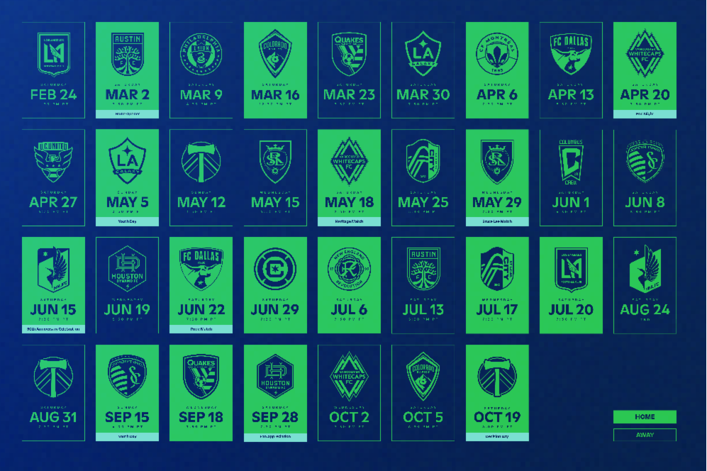 Sounders release 2024 schedule