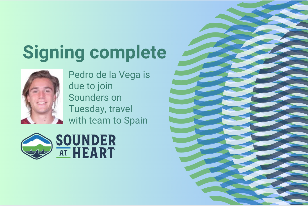 Pedro de la Vega signing complete, will arrive on Tuesday