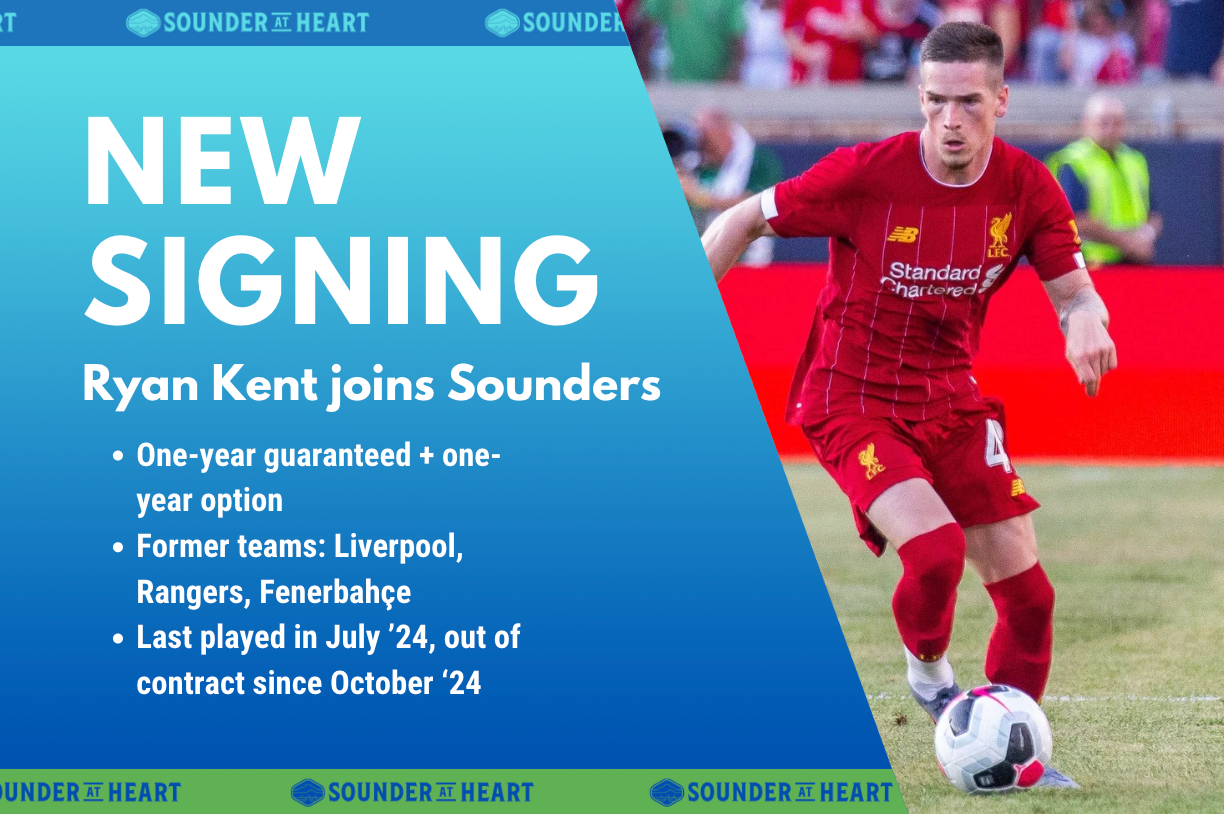 Ryan Kent officially joins Sounders