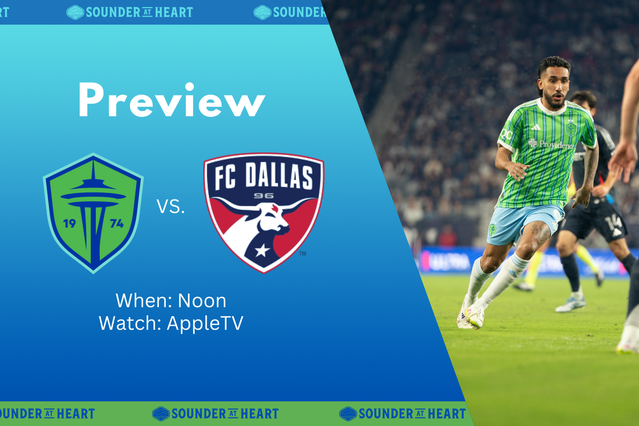 Sounders vs. FC Dallas: Gamethread