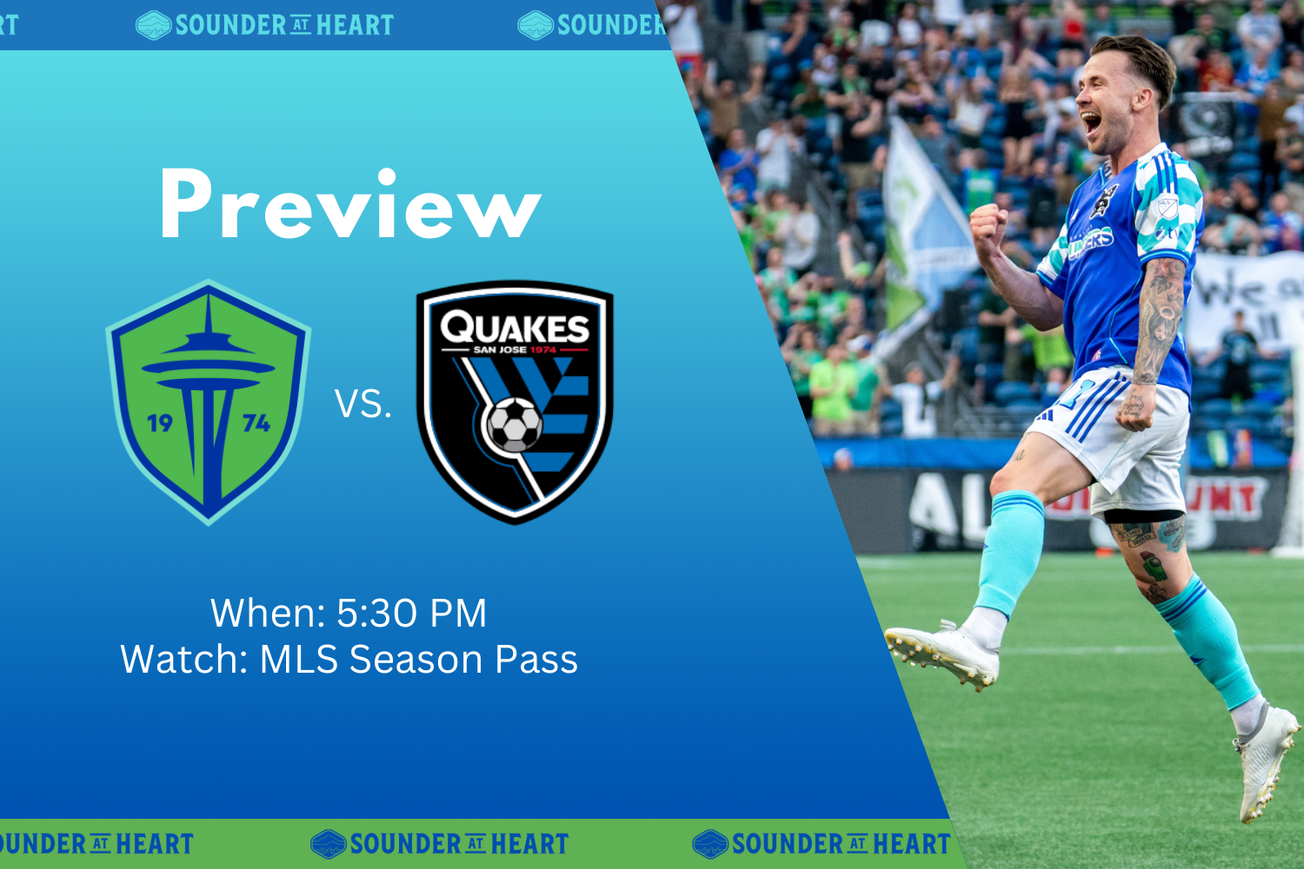 Sounders vs. Earthquakes: Gamethread
