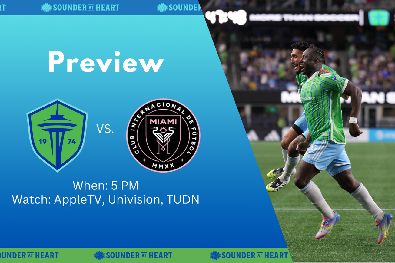 Sounders vs. Inter Miami: Gamethread