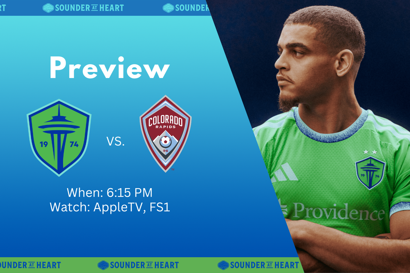 Sounders vs. Rapids: Gamethread