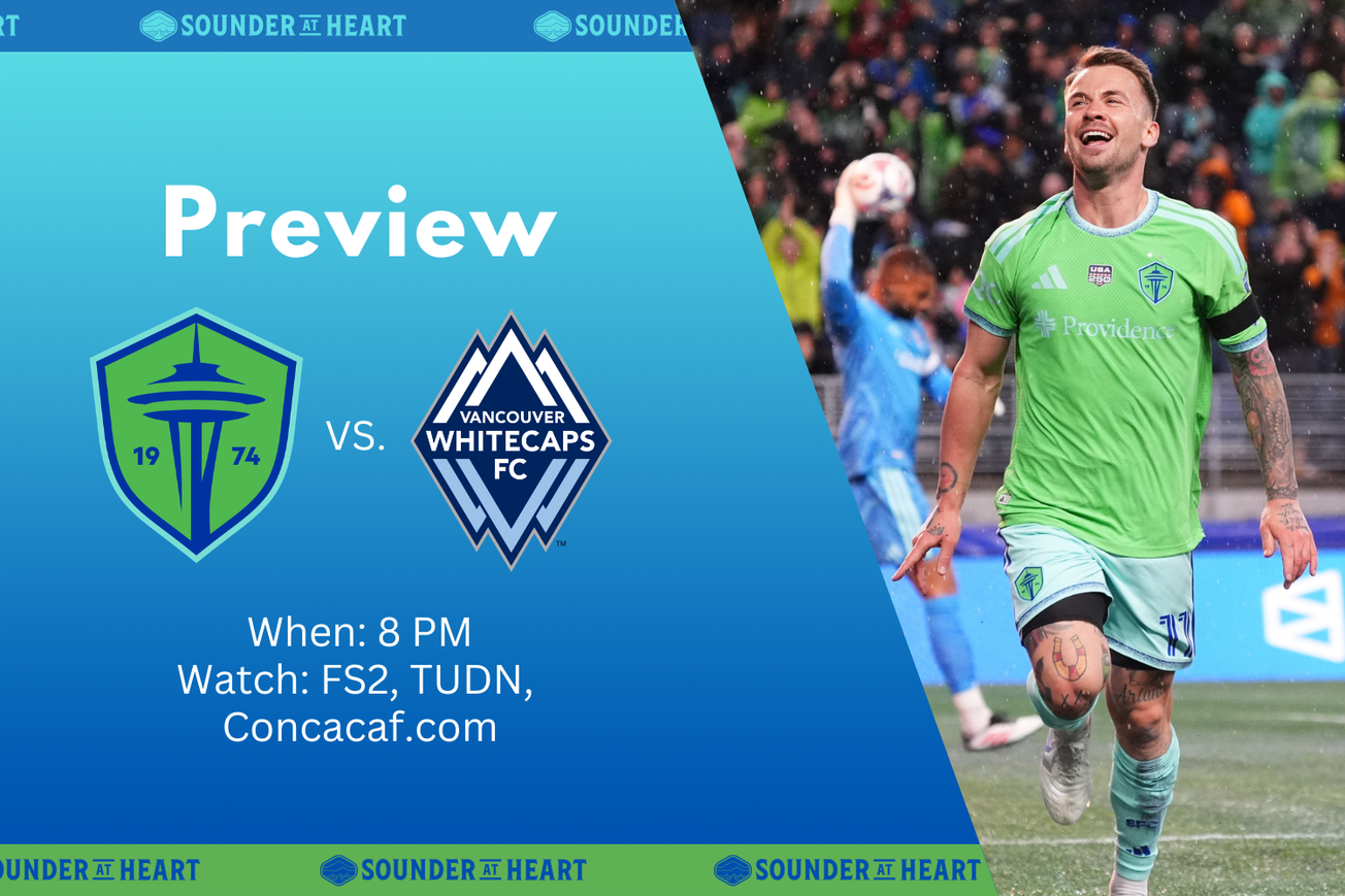 Sounders vs. Whitecaps: Gamethread