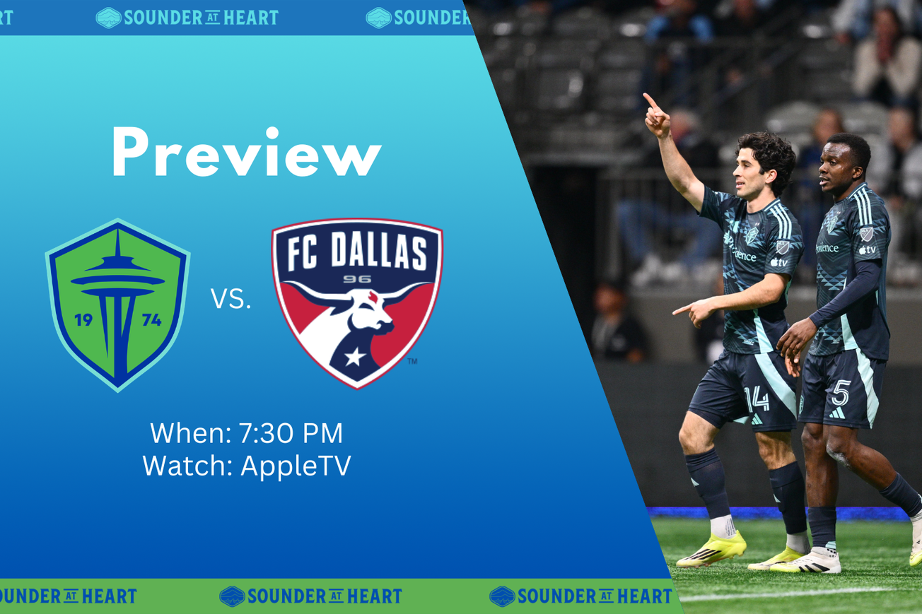 Sounders vs. FC Dallas: Gamethread