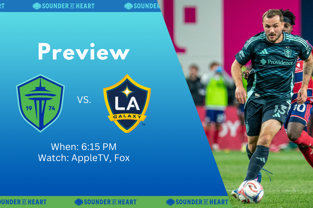 Sounders vs. Galaxy, livestream: Kickoff, lineups, updates