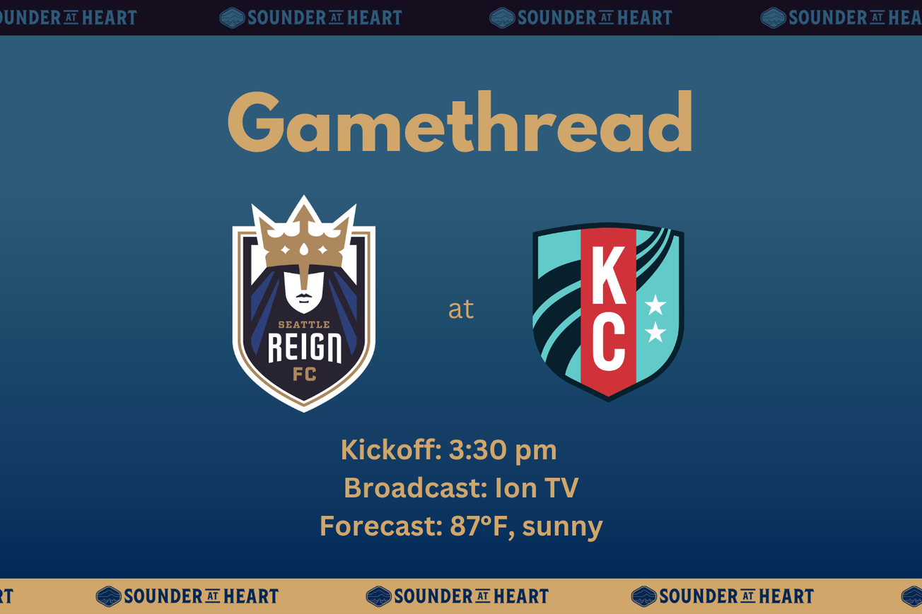 Reign at Current gamethread graphic. Kickoff at 3:30 PM Pacific Time, broadcast on Ion TV, and a forecast at kickoff of 87 degrees and sunny.