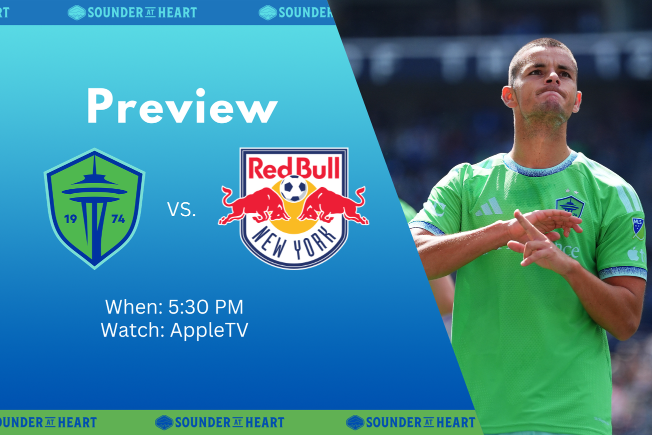 Sounders vs. Red Bull: Gamethread