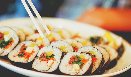¡Detene los sushis, intenta los gimbap!