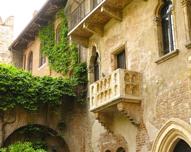 Foto del Balcón de Julieta en Verona