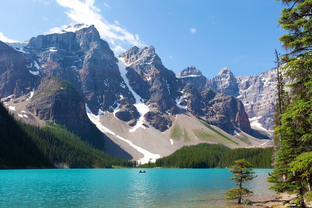 Parque banff canadá, aguas termales