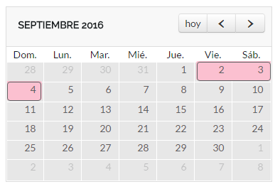 Cómo utilizar el calendario