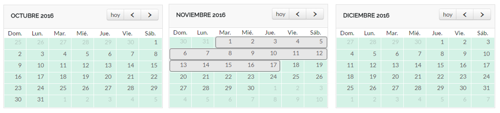 Cómo utilizar el calendario