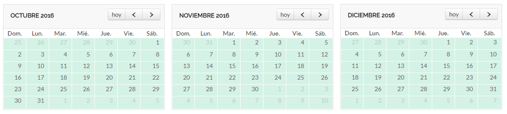 Cómo utilizar el calendario