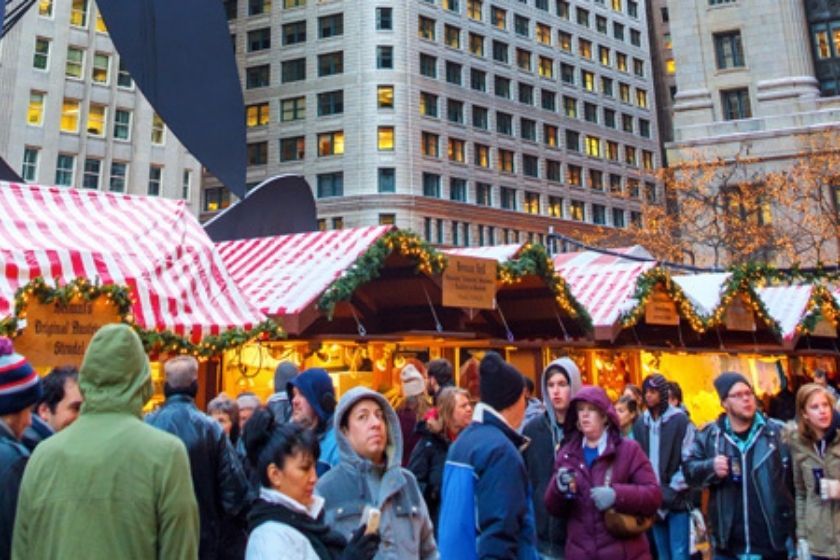Mercado de Navidad Chicago, intercambio de casas