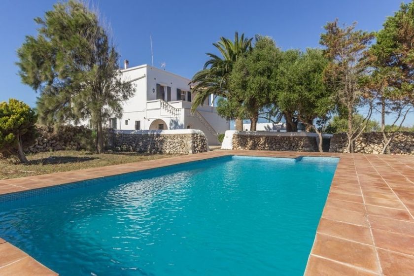 casas con piscina en menorca