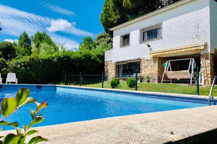 casa con piscina privada en Madrid