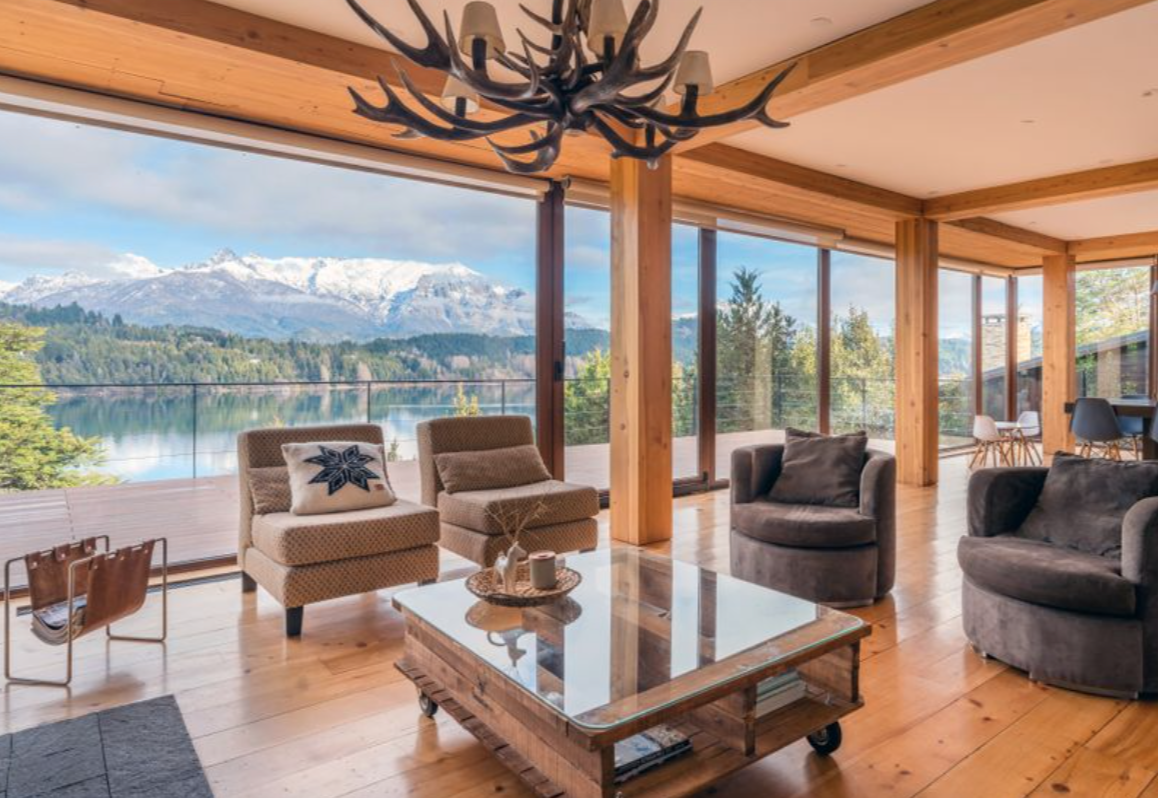 Lugares de vacaciones en Argentina. Casa de intercambio en Bariloche