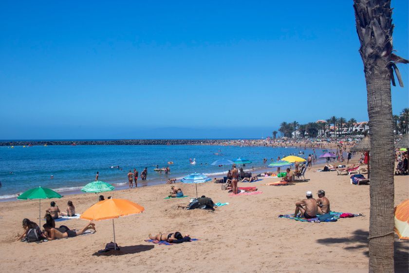 Playa de las americas en tenerife