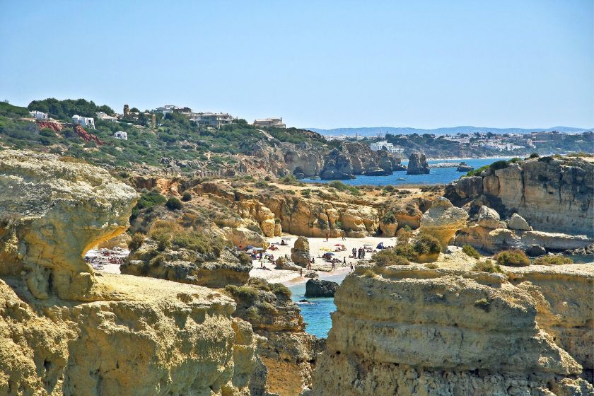 Praia de Sao Rafael en portugal